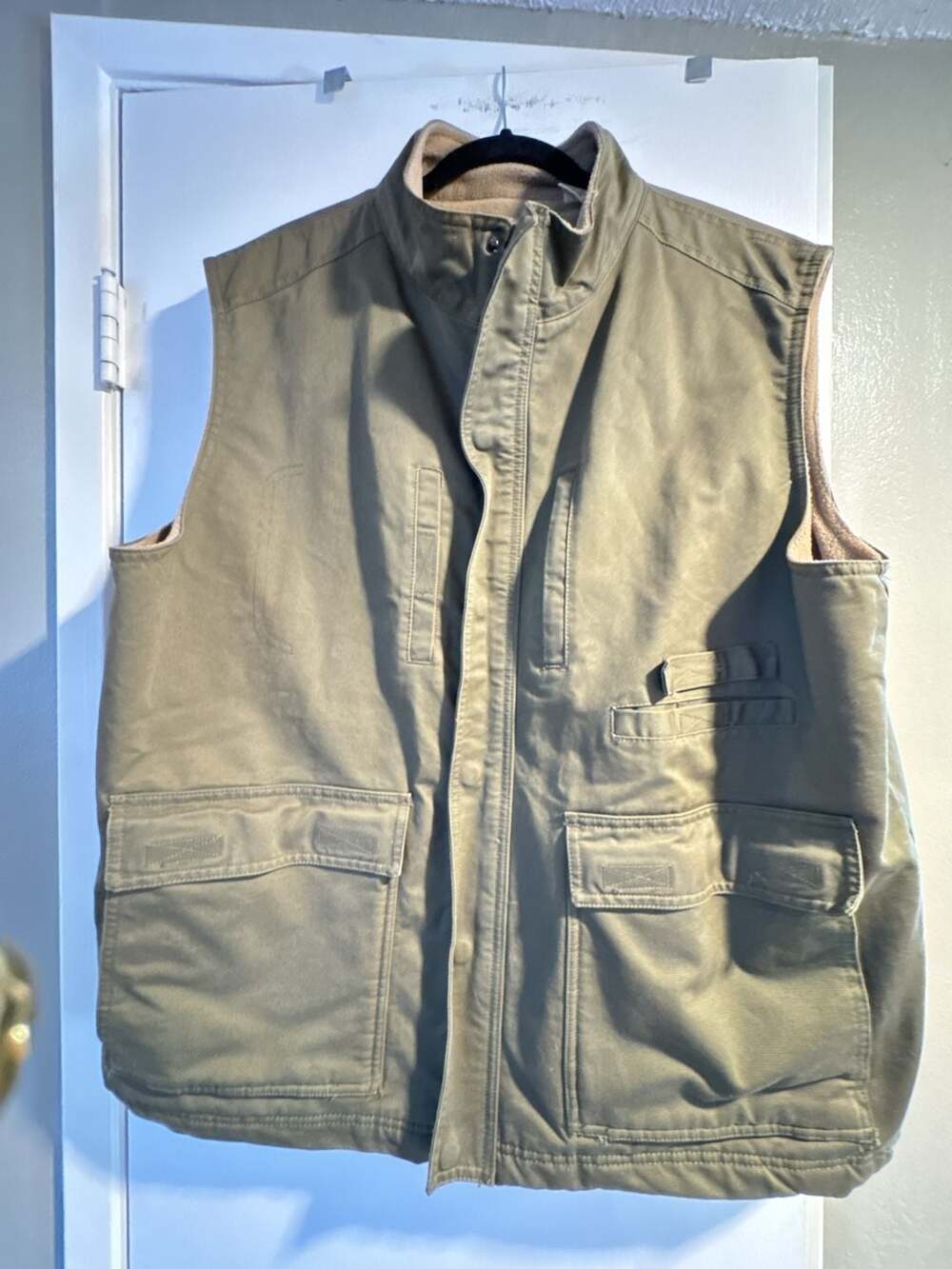 RedHead Canvas Utility Vest Size XL Green Fleece Lined
